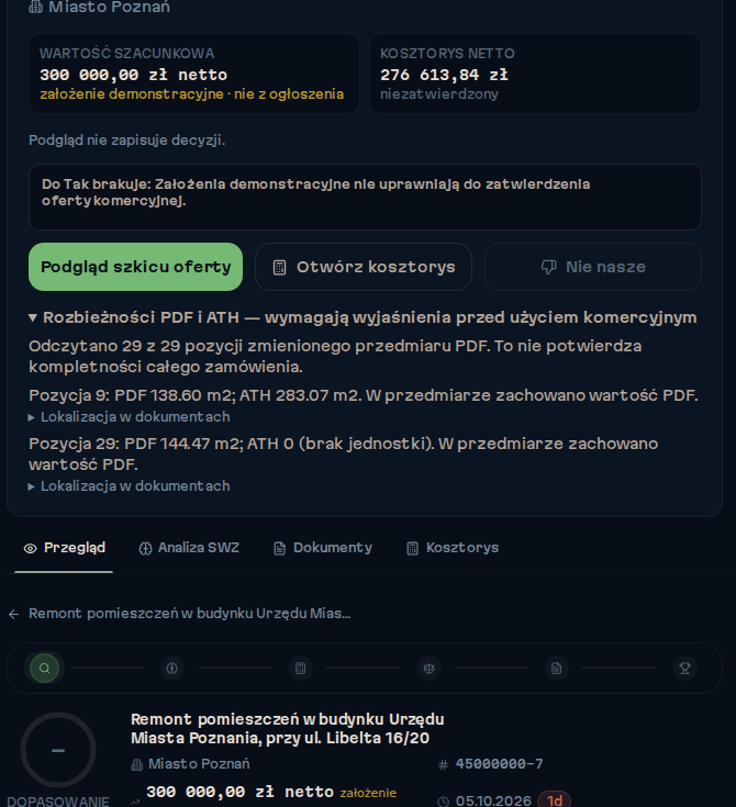 Sprawdź rozbieżności przed decyzją